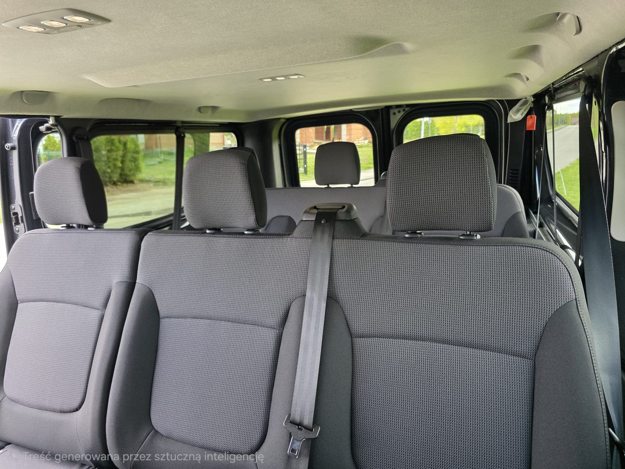 Kanapy pasażerskie w Renault Trafic Combi Grand 9-osobowym